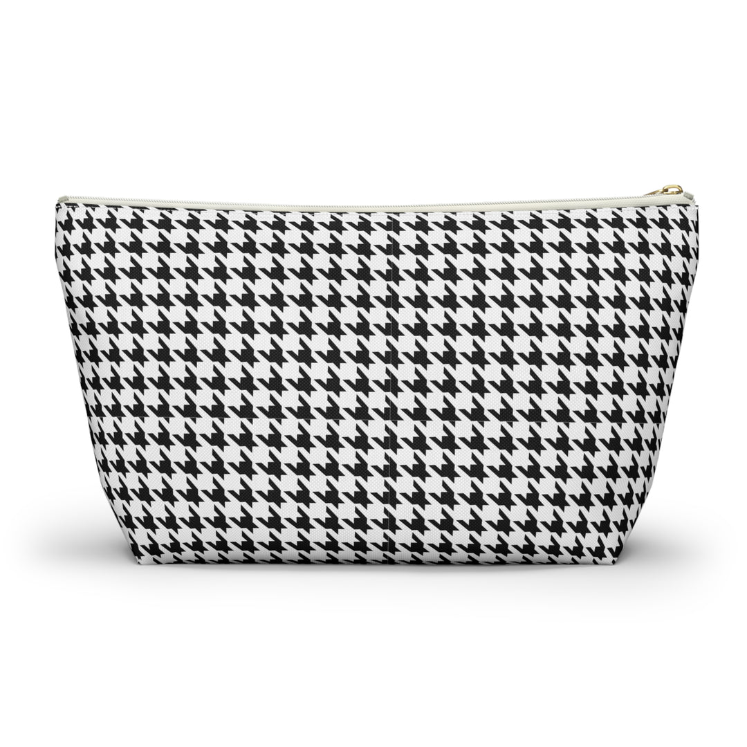Hound's Tooth Accessory Pouch w T-bottom