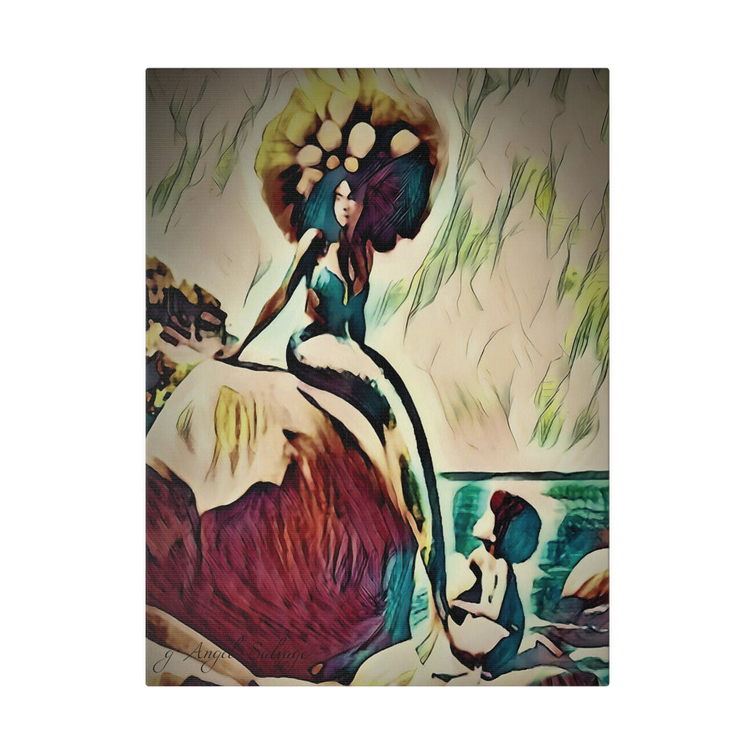 Mermaid Madonna Canvas, Stretched, 0.75"