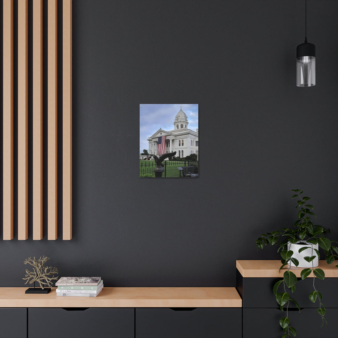 Colbert County Flag and Eagle Canvas Gallery Wraps