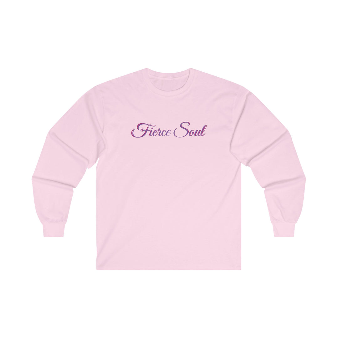 Long Sleeve Tee - Fierce Soul Stars and Stripes Royal Winged Skull Design