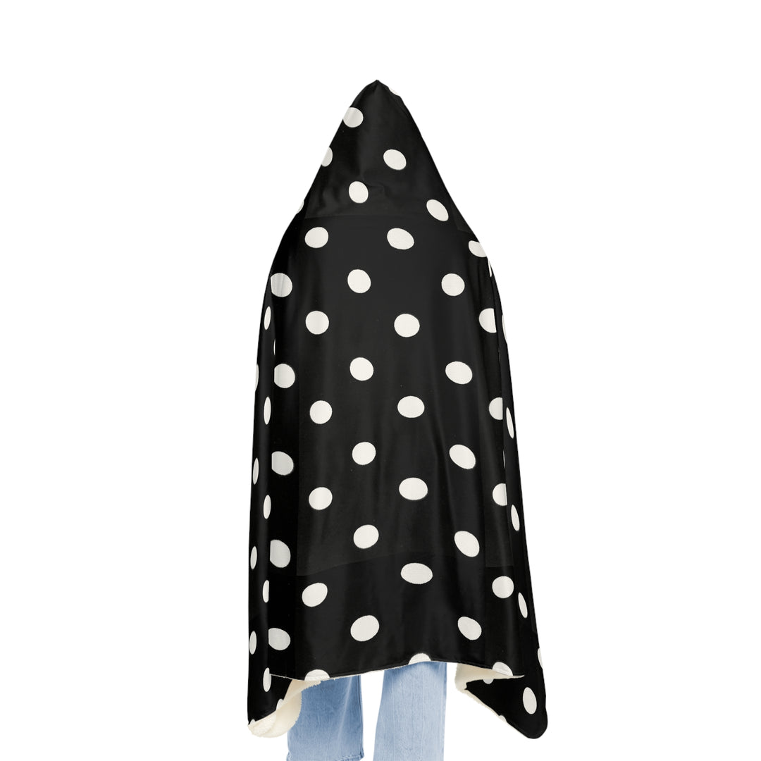 Black & White Polka Dot Snuggle Blanket