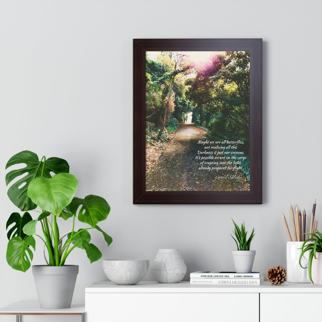 Maybe we are all Butterflies,FRAMED VERTICAL POSTER 1