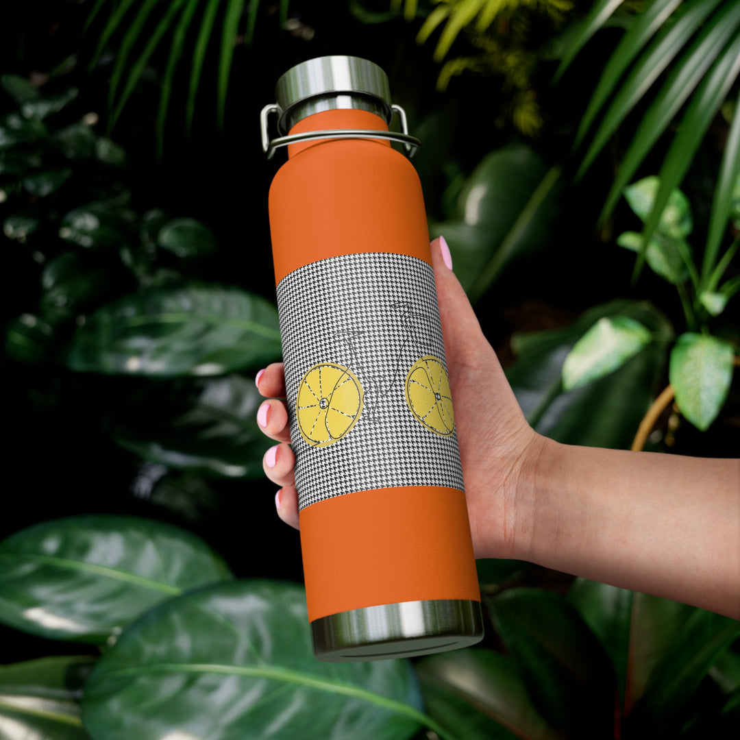 Lemon Keep'uh Pushin'  Copper Vacuum Insulated Bottle, 22oz