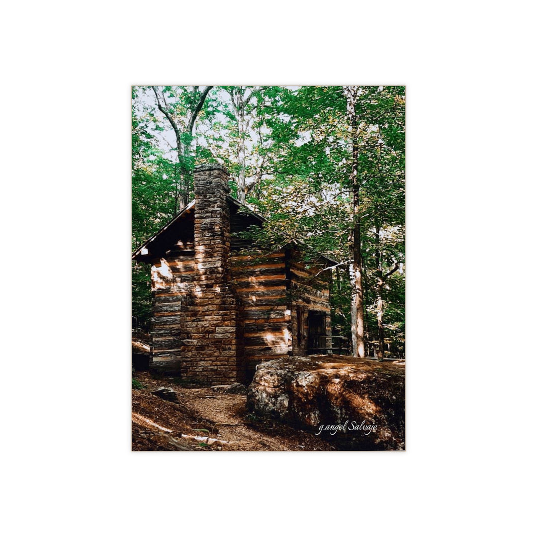 Just a Cabin in the Corner of Gloryland Ceramic Photo Tile