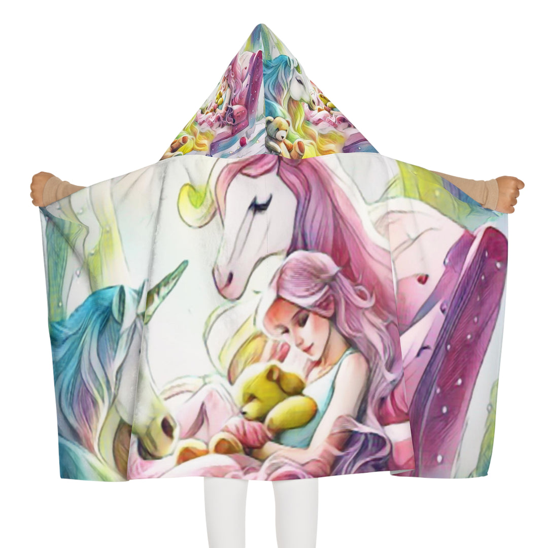 Princess and Unicorn Dreams Youth Hooded Towel