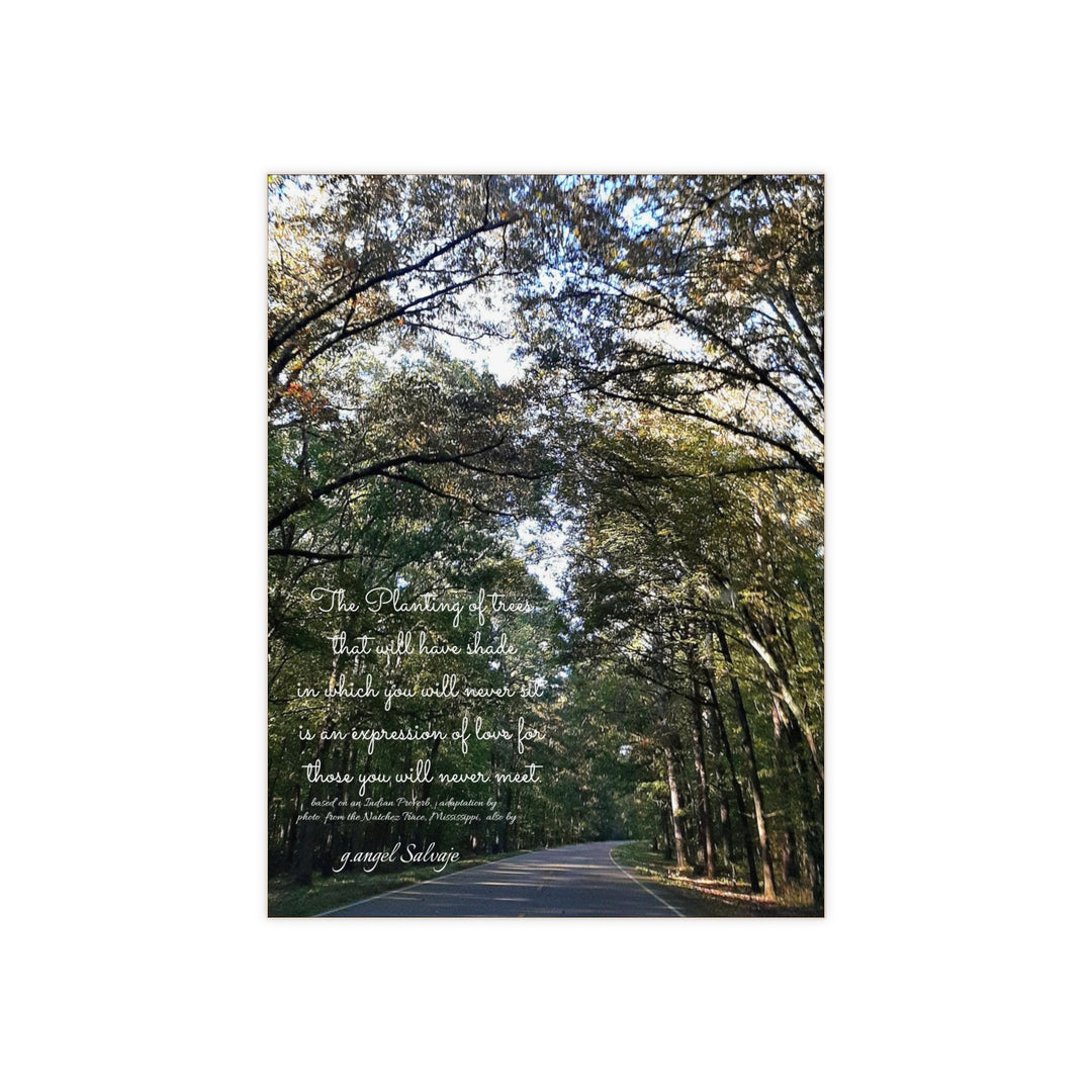 Planting of trees,Servitude,  Love Ceramic Photo Tile