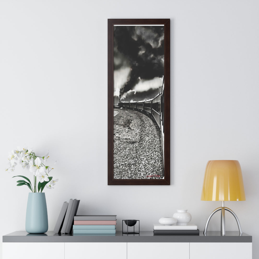 TRAIN RIDES TO HEARTBREAK STATION Framed Vertical Poster