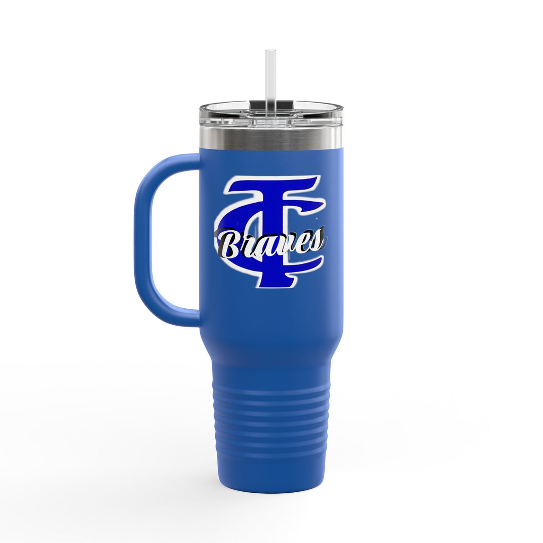 Personalizable Insulated Travel Mug, 40oz - Tishomingo County High School Braves Team Spirit