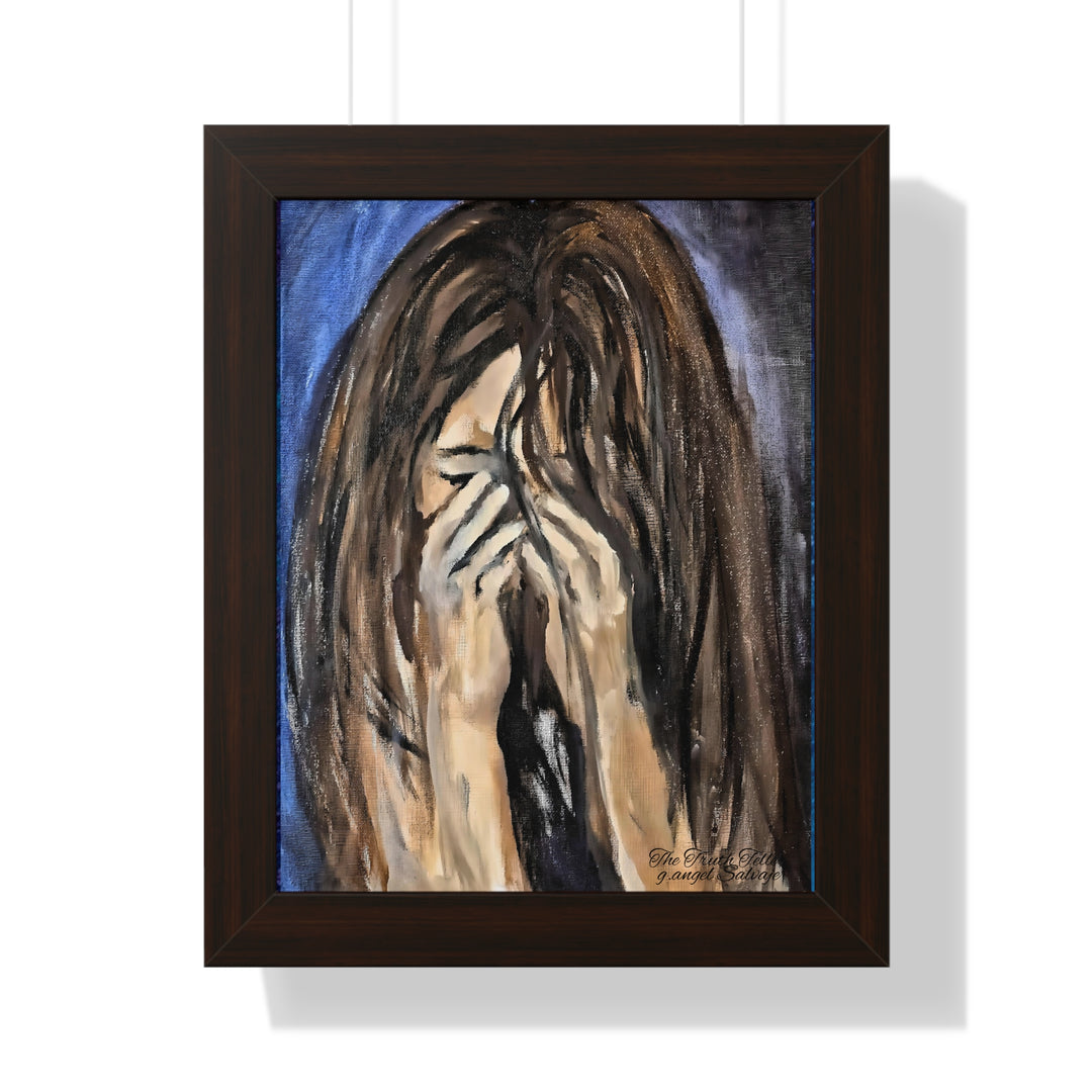 The Truth Teller Framed Vertical Poster