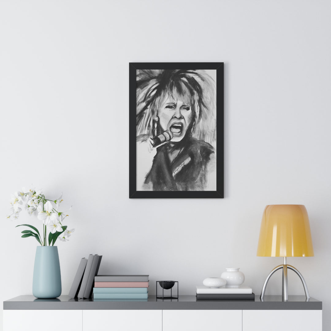 Tina Turner Framed Vertical Poster