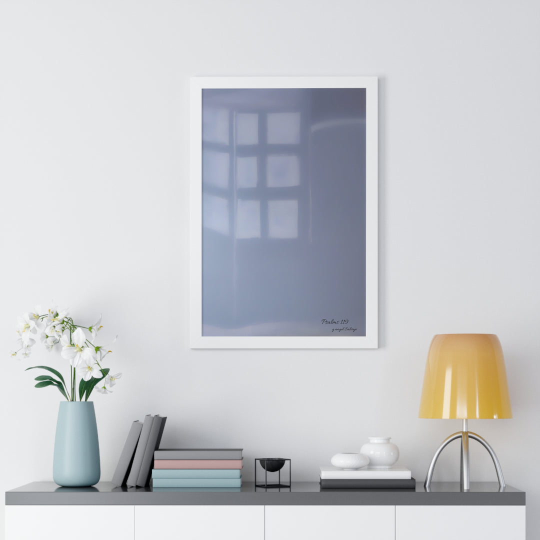 Psalms 119 Framed Vertical Poster