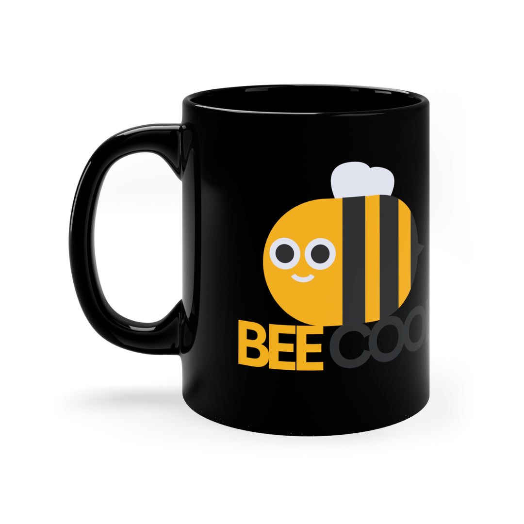 Bee Cool 11oz Black Mug