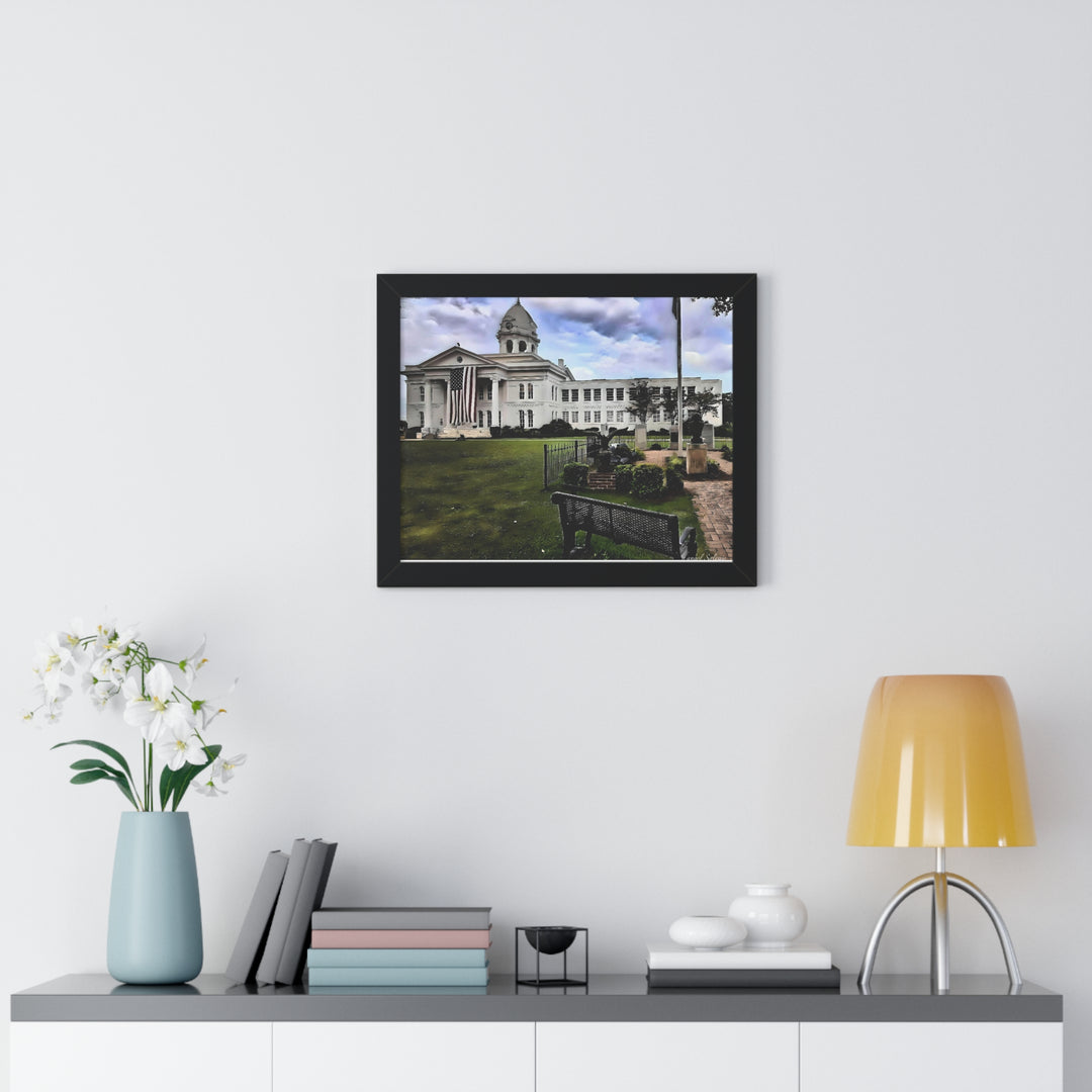 Colbert County Courthouse Memorial Framed Horizontal Poster