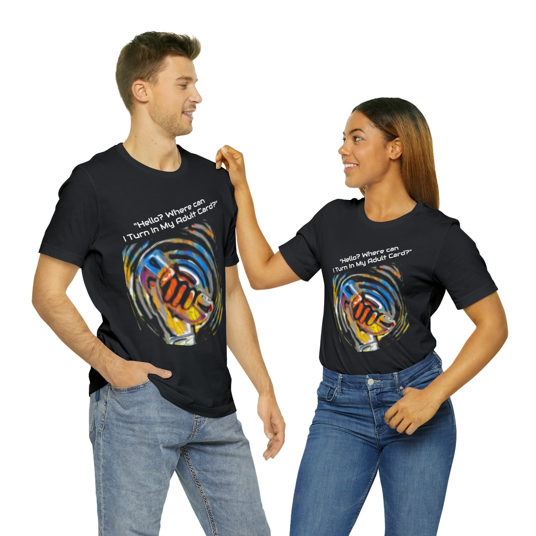 ADULT CARD Dad Jokes Unisex Jersey Short Sleeve Tee
