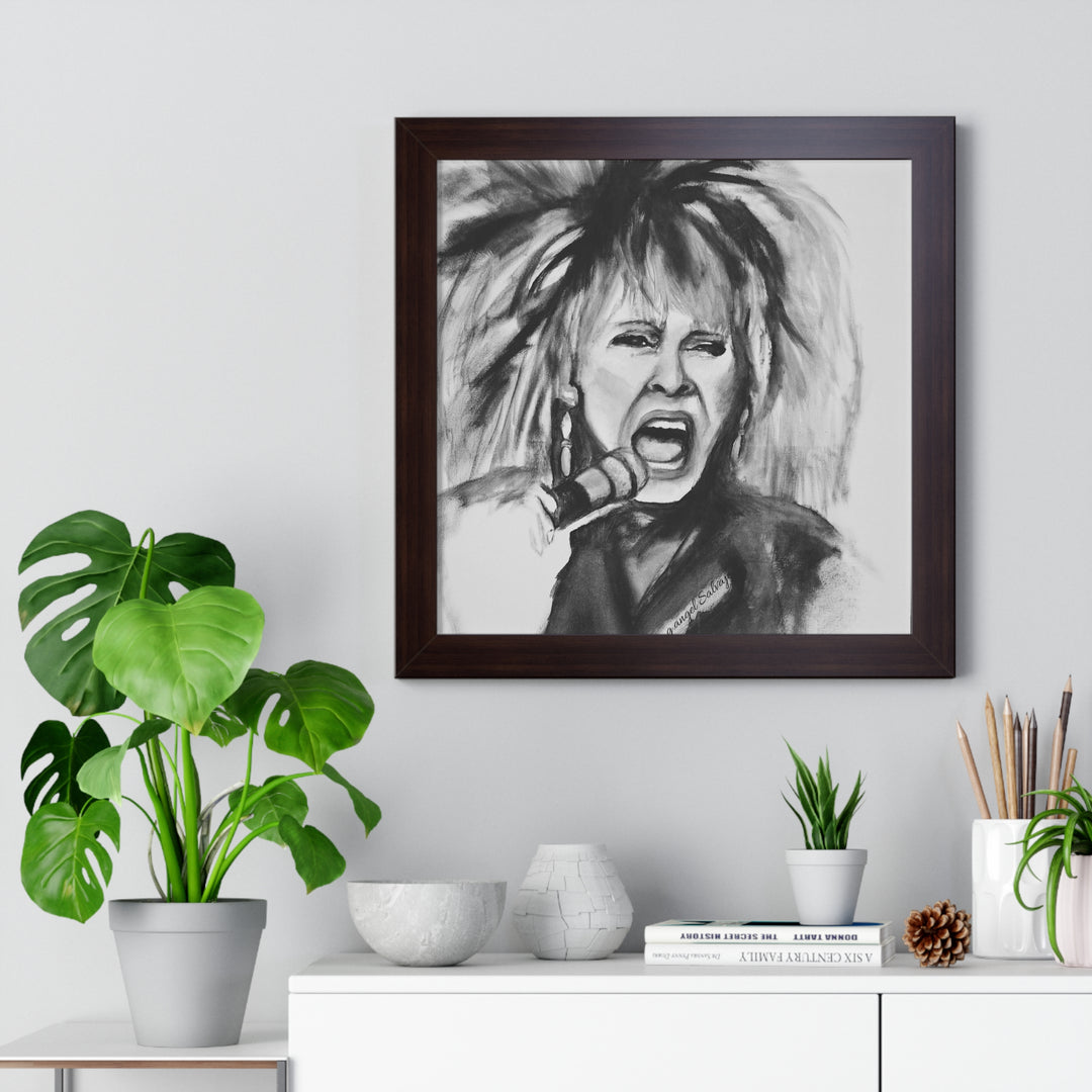 Tina Turner Framed Vertical Poster