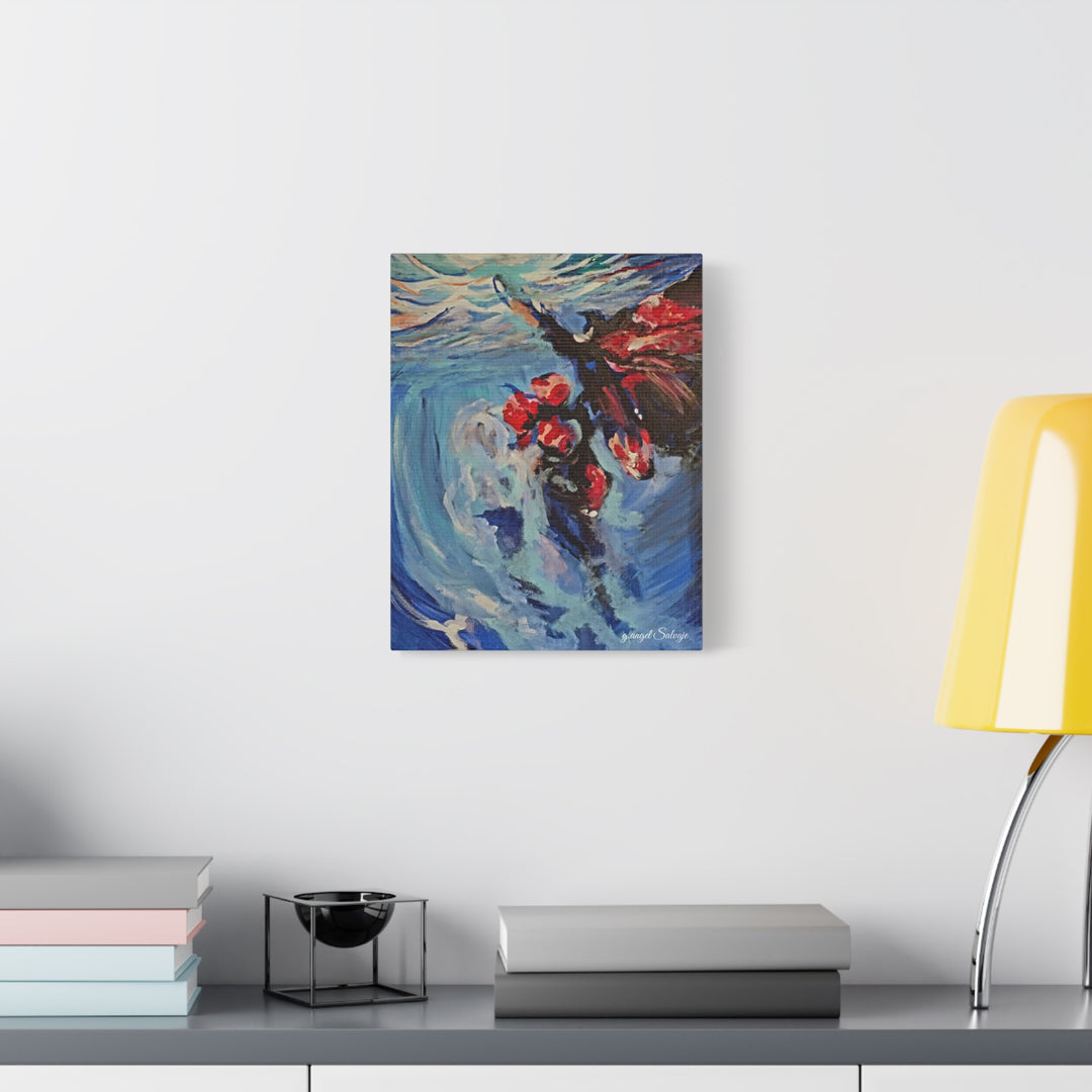 Canvas Print - Nothing is Impossible ,Butterfly Dance Under water 25&quot;