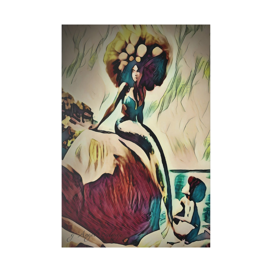 Mermaid Madonna Canvas, Stretched, 0.75"
