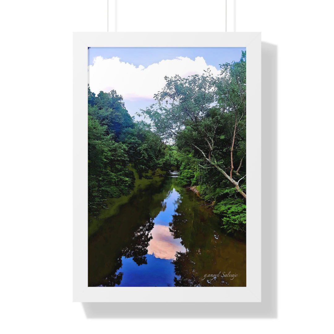 Heavenly Reflections Framed Vertical Poster