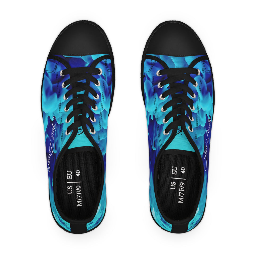 Just Breathe , Respiratory Therapist Vibes Women's Low Top Sneakers