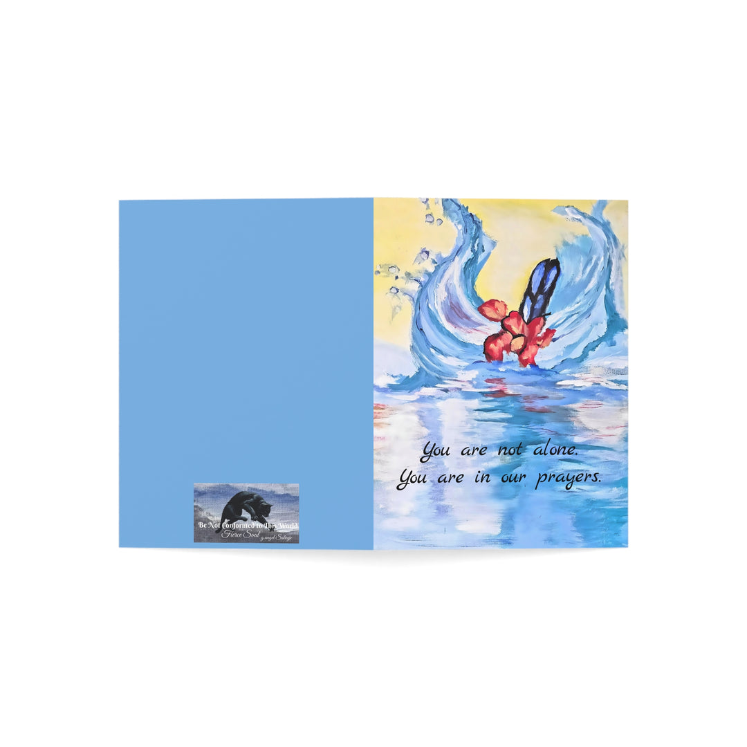 Sympathy Greeting Cards- He collects each tear