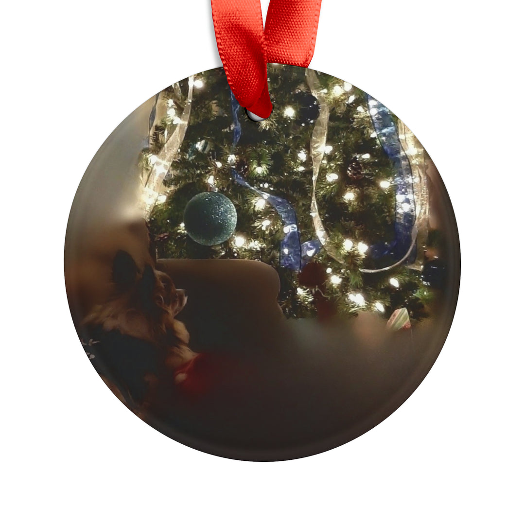 Love is always in Season, Acrylic Ornament with Ribbon