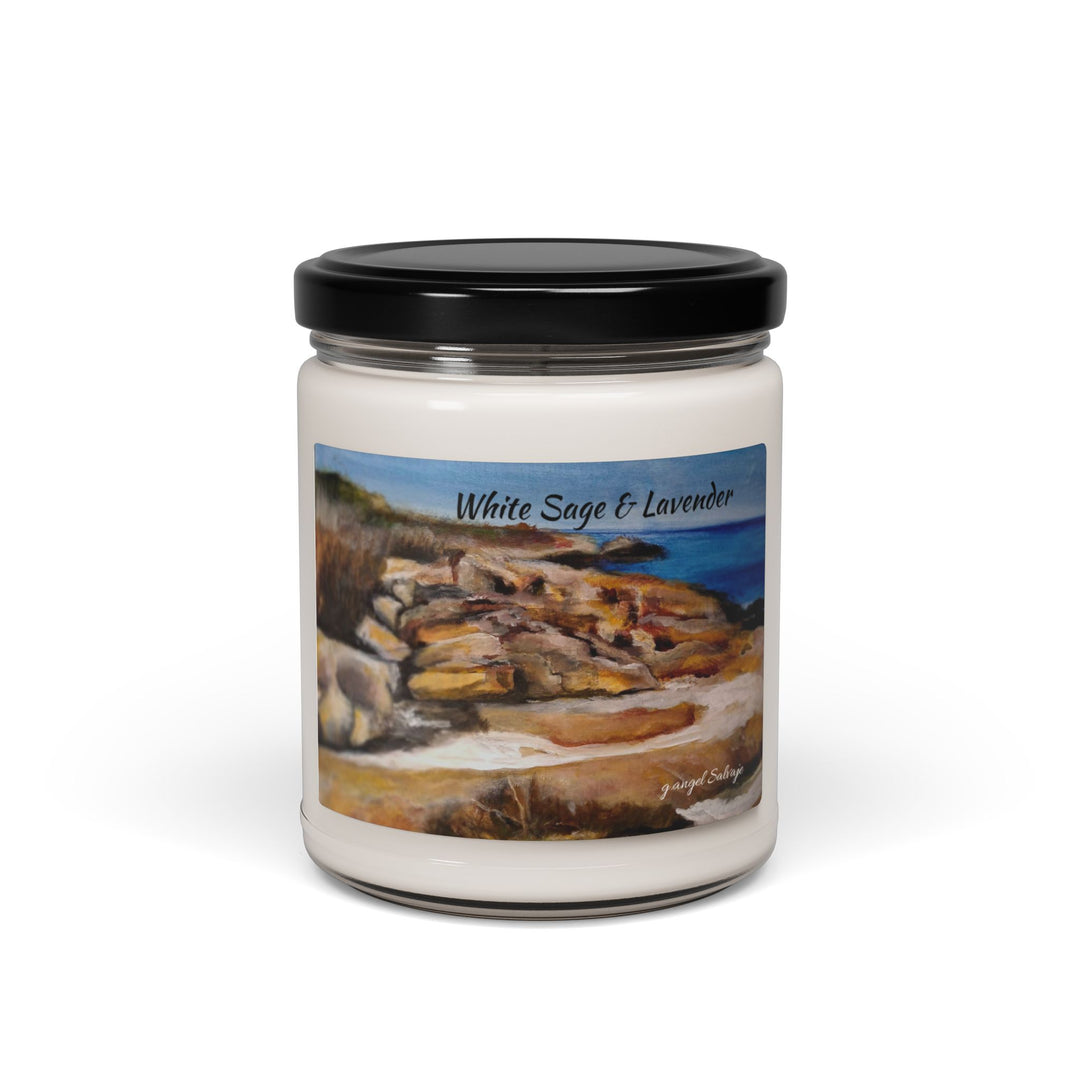 Soy Candle, Seaside Escape Seasalt and Orchid, 9oz