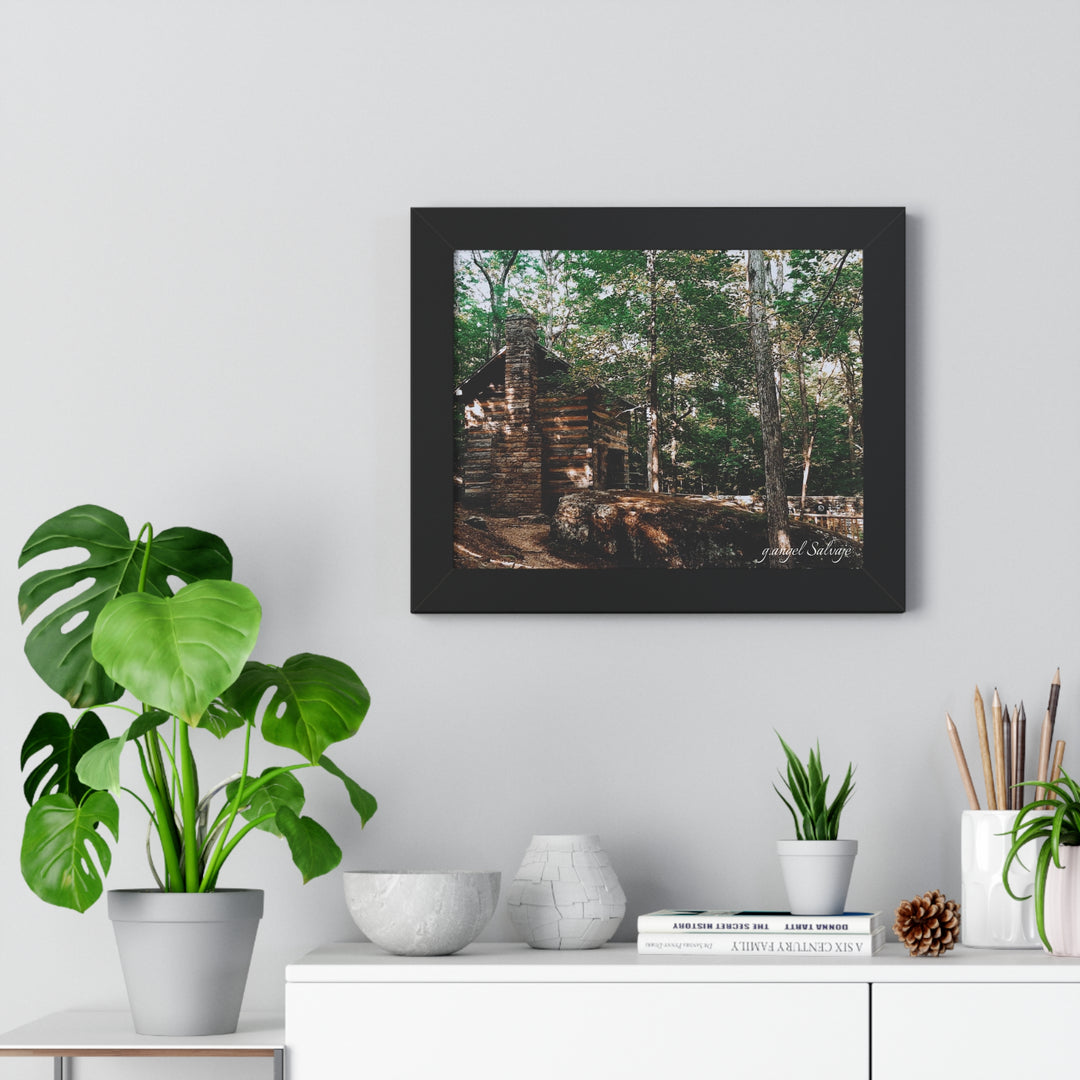 Just a Cabin in the Corner of Gloryland Framed Horizontal Poster