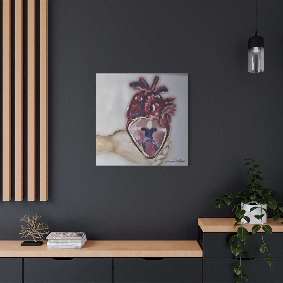 Canvas Print - Abiding Within:Extremely Whole Hearted Sleeves Painting by g angel Salvaje