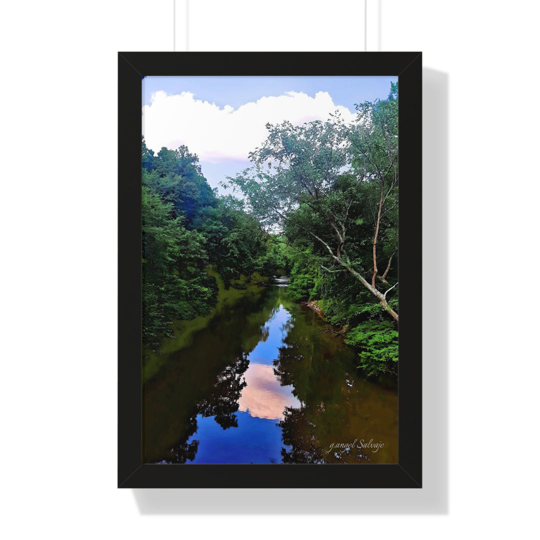 Heavenly Reflections Framed Vertical Poster