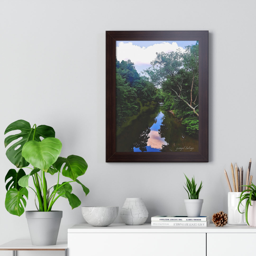 Heavenly Reflections Framed Vertical Poster