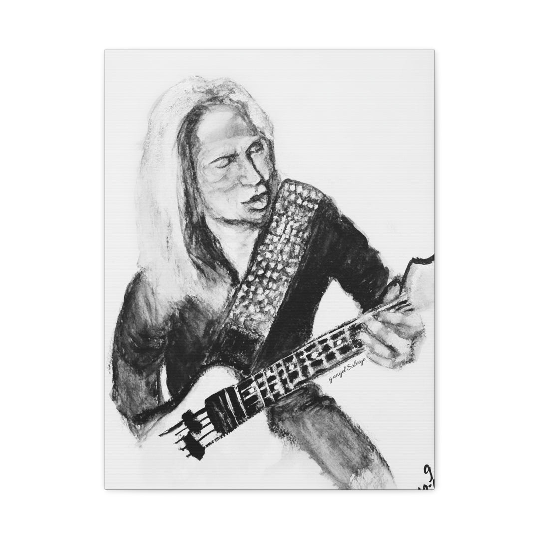 Canvas Print - Dana Strum Bass Player Portrait