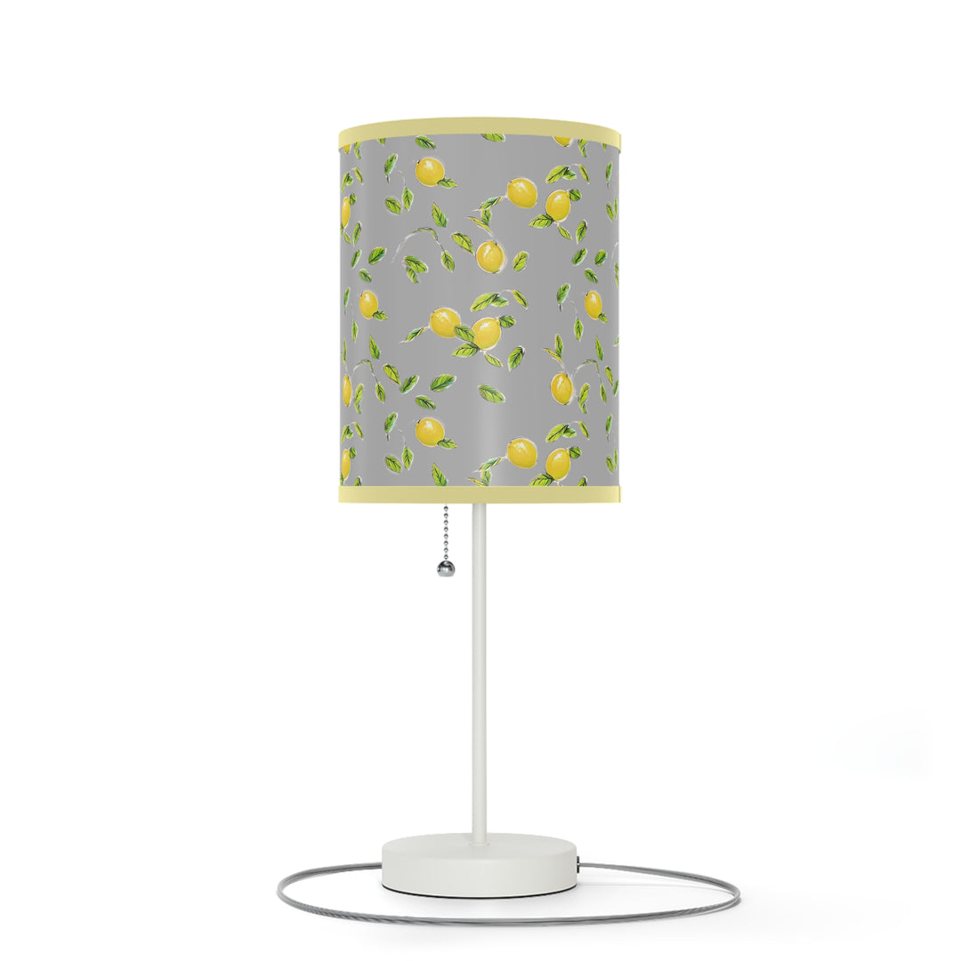Grey Lemon Lamp on a Stand, US|CA plug
