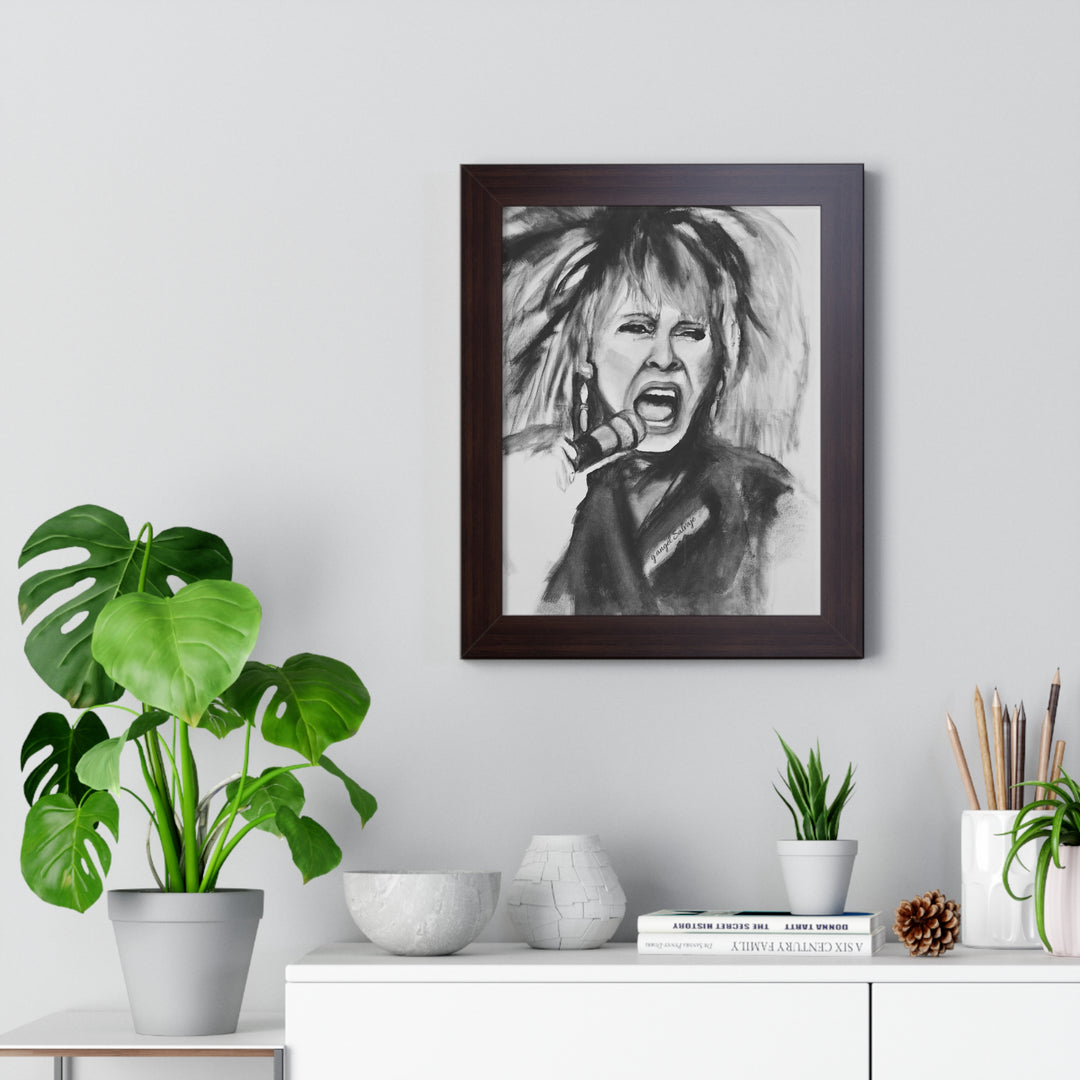 Tina Turner Framed Vertical Poster