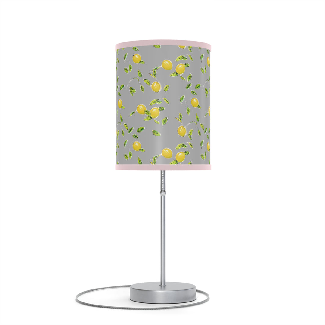 Grey Lemon Lamp on a Stand, US|CA plug