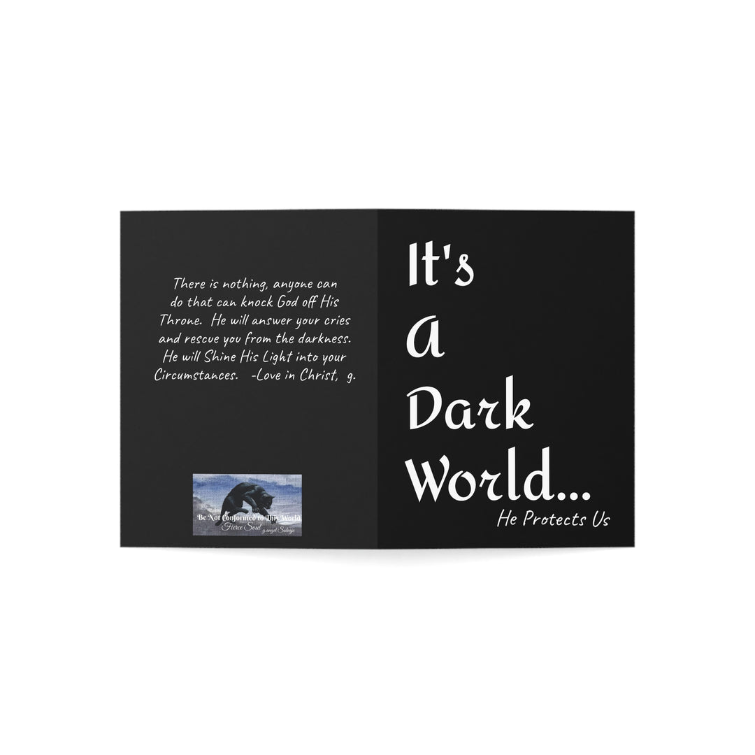 Encouragement Greeting Cards -  He Protects Us - Inspirational Set of 10, 30, or 50pcs