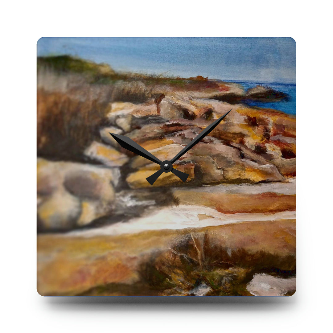 Seaside Escape Acrylic Wall Clock