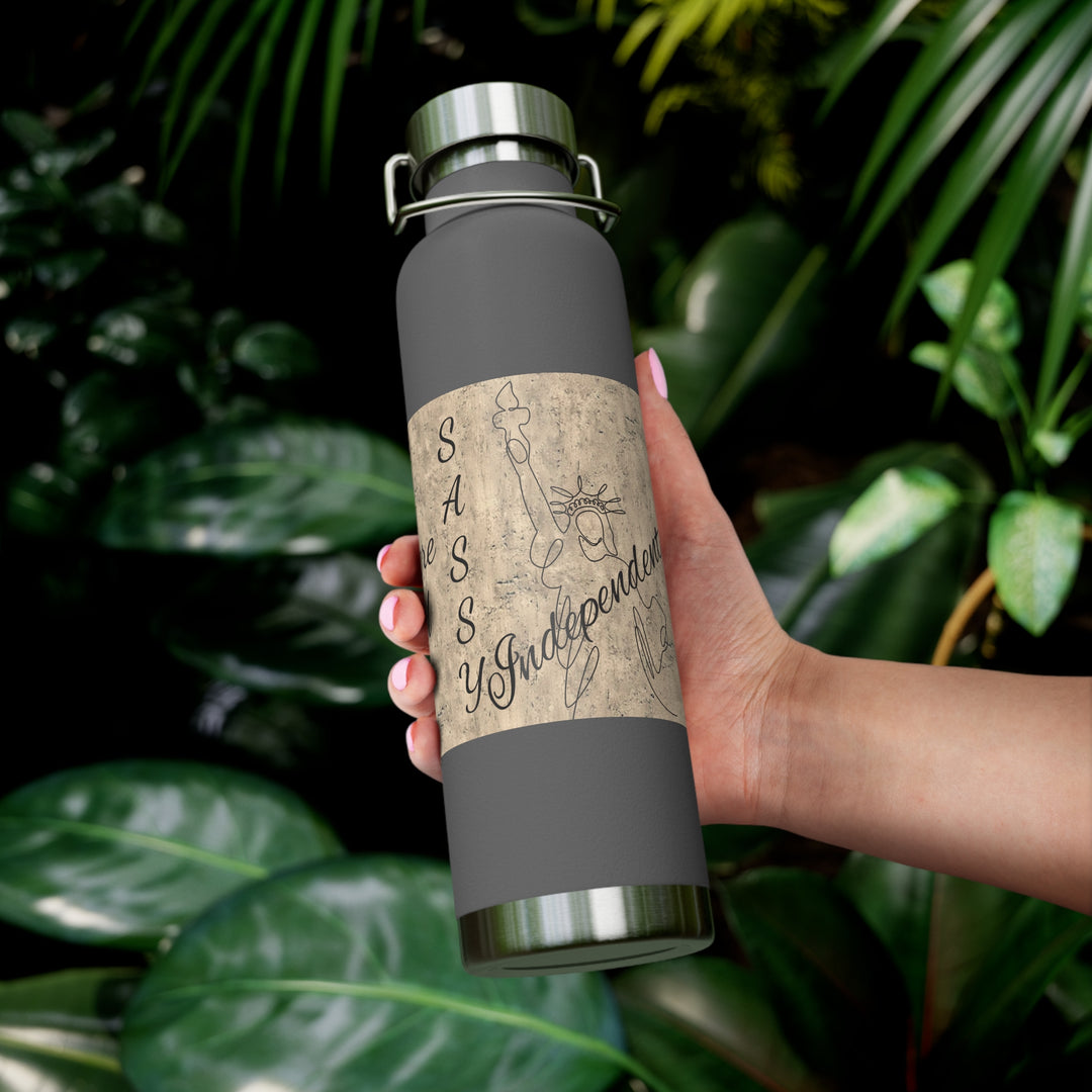 All Men Were Created Equal Copper Vacuum Insulated Bottle, 22oz