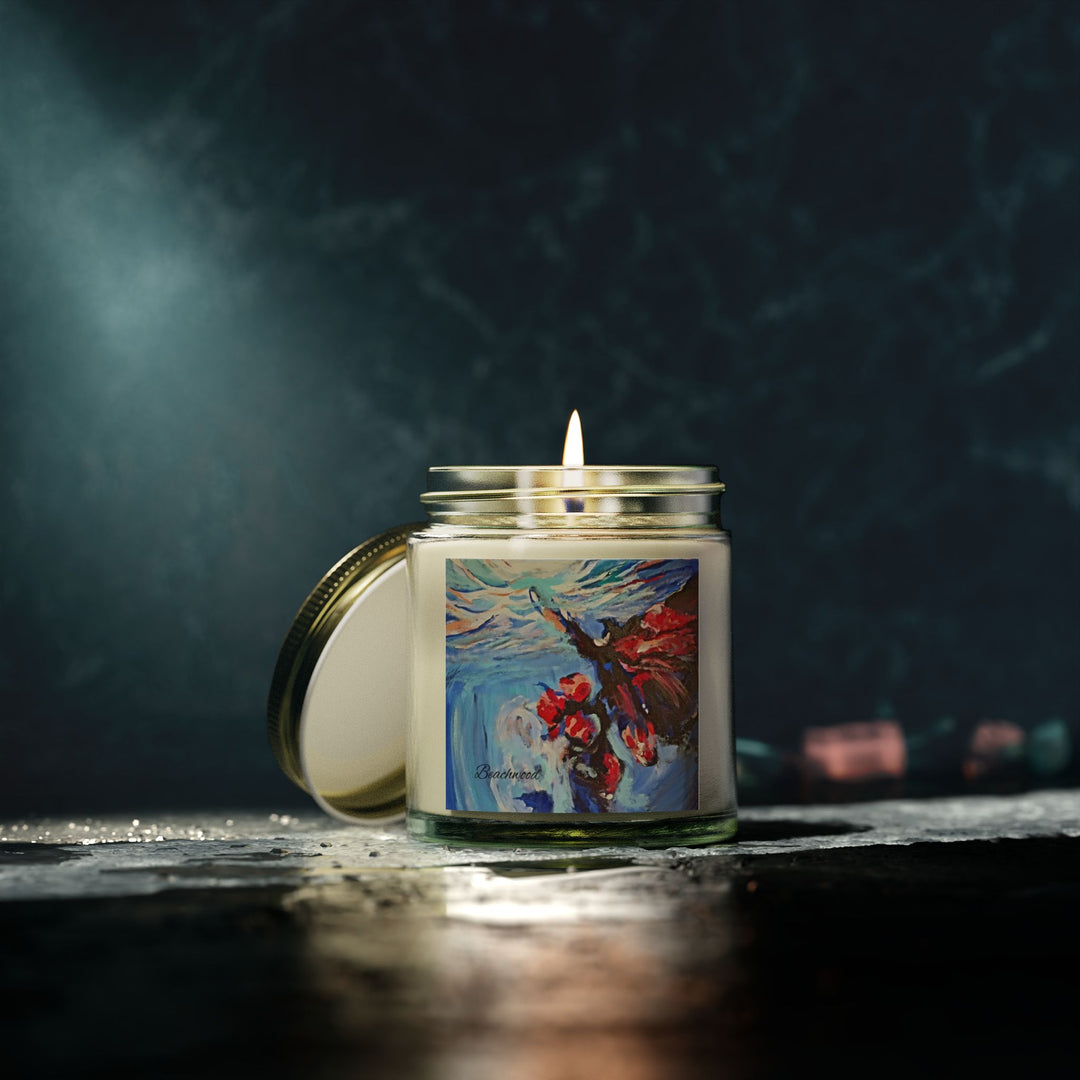 Scented Candle Beachwood Life's a Beach 4oz Coconut Apricot Wax