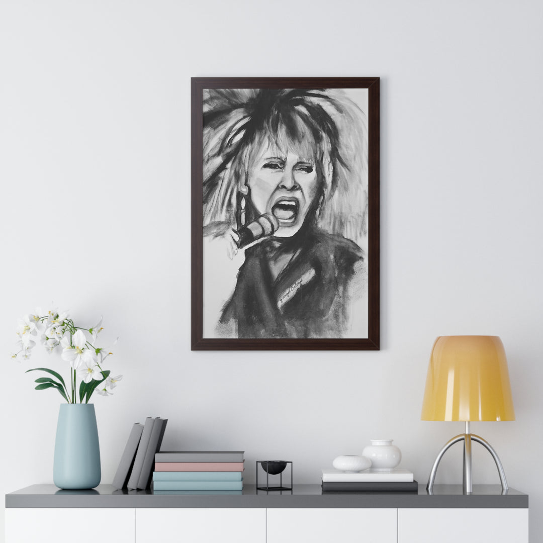 Tina Turner Framed Vertical Poster