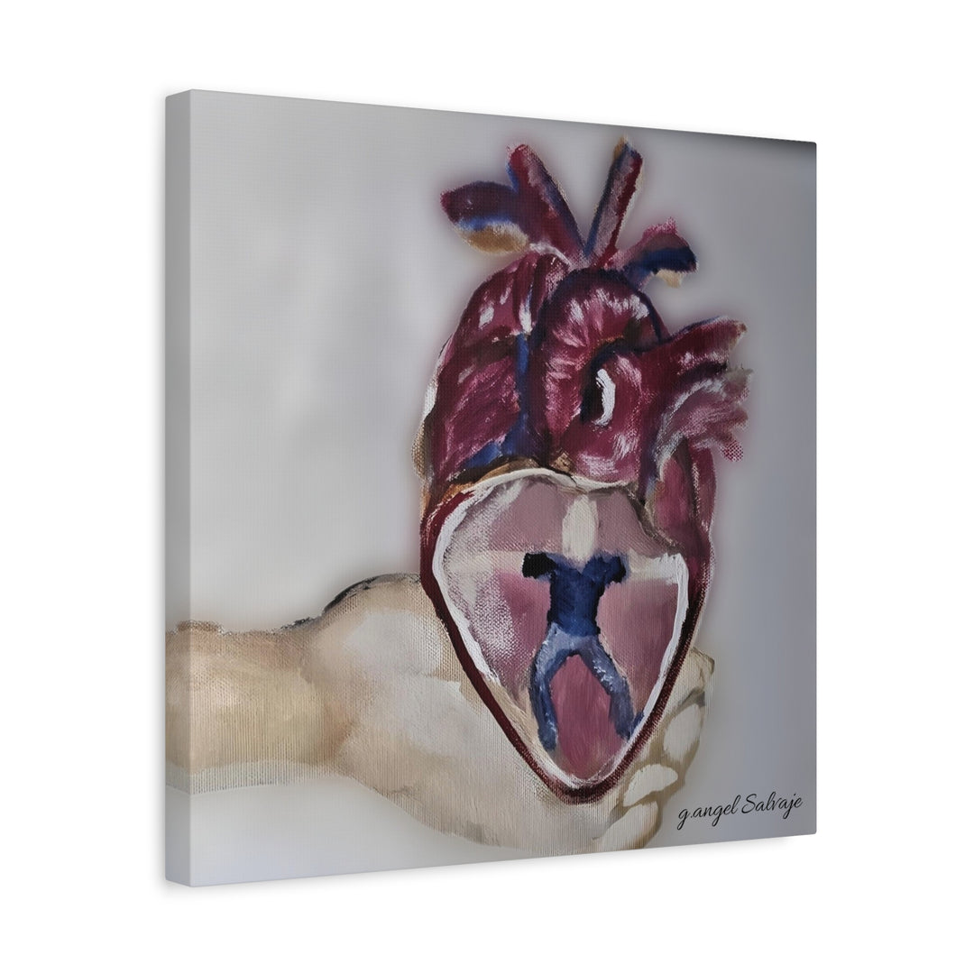 Canvas Print - Abiding Within:Extremely Whole Hearted Sleeves Painting by g angel Salvaje