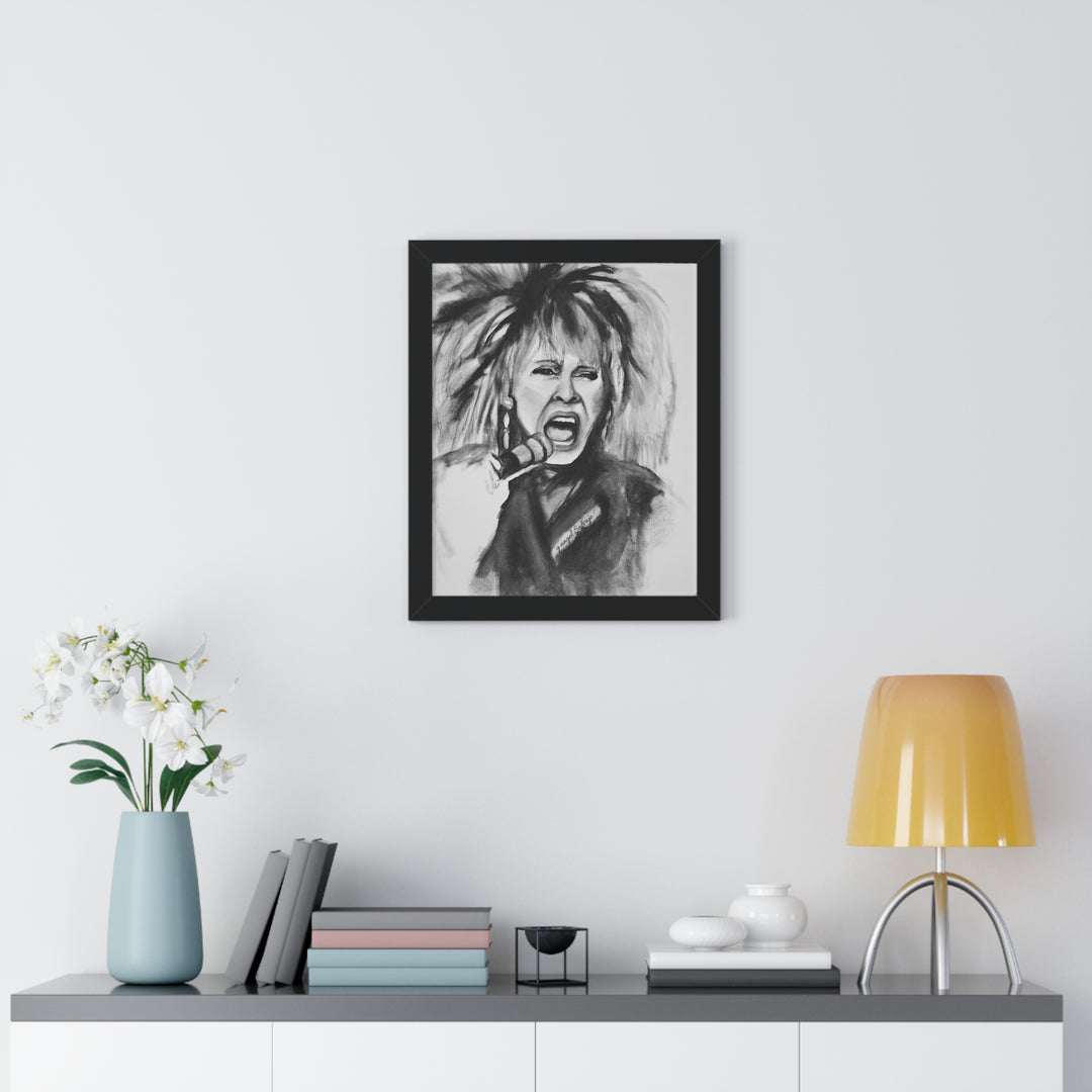 Tina Turner Framed Vertical Poster