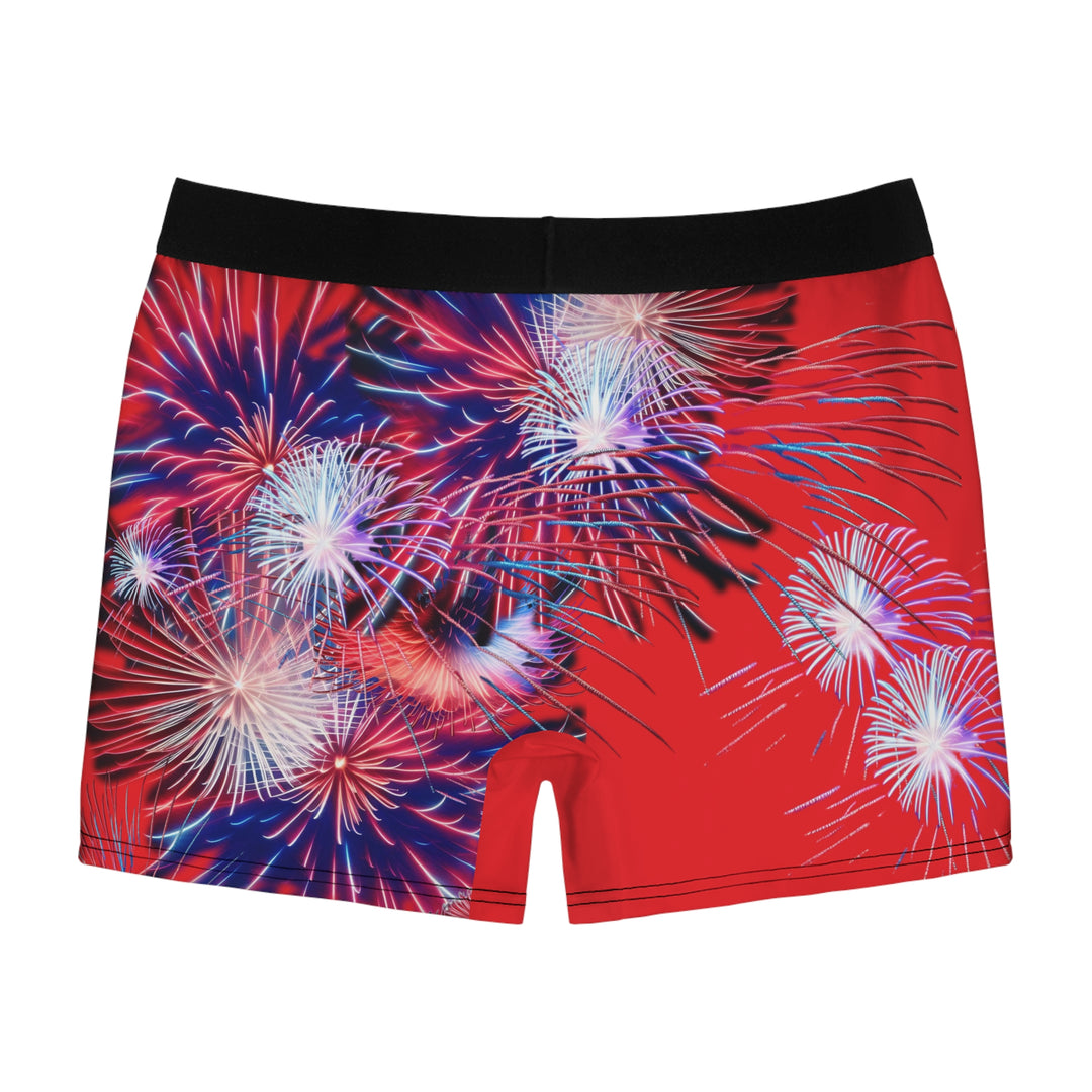 Fireman throwing Sparks  Men's Boxer Briefs (AOP)
