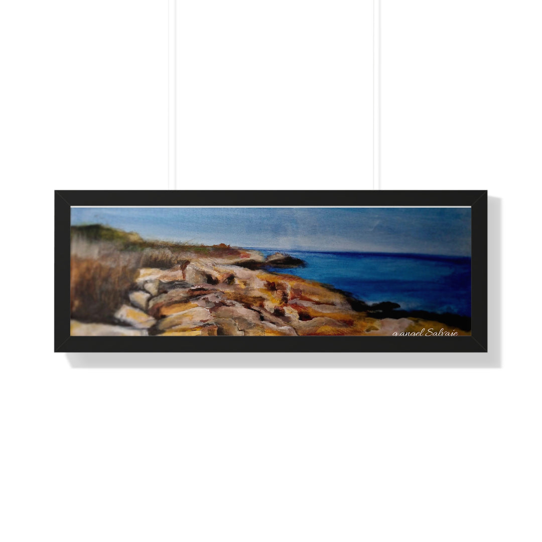 Framed Poster - Seaside Escape by g angel Salvaje