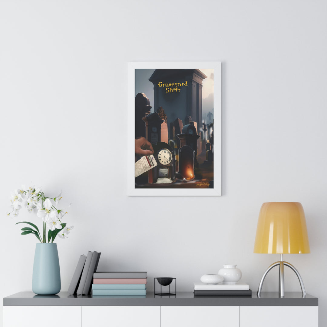Graveyard Shift Framed Vertical Poster