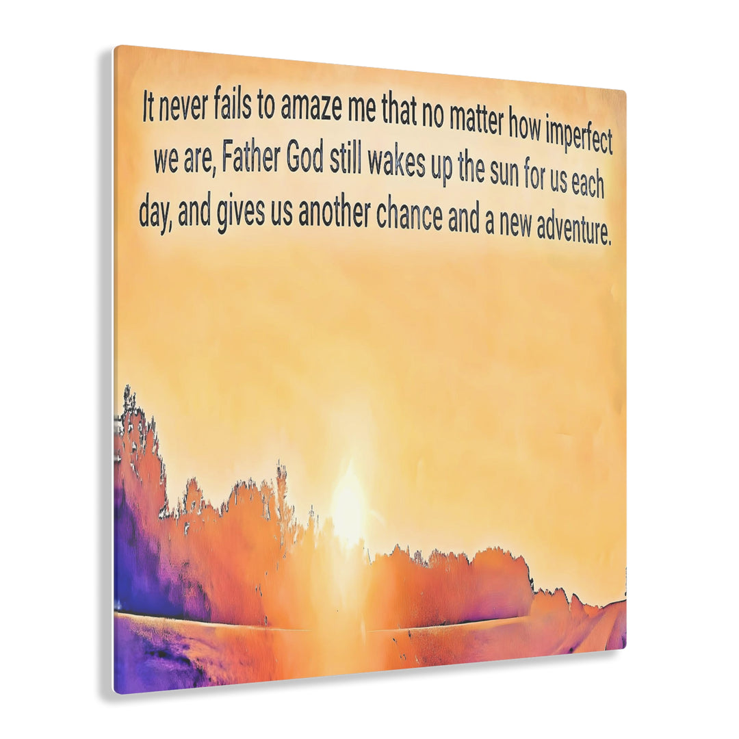 God wakes the sun Acrylic Prints