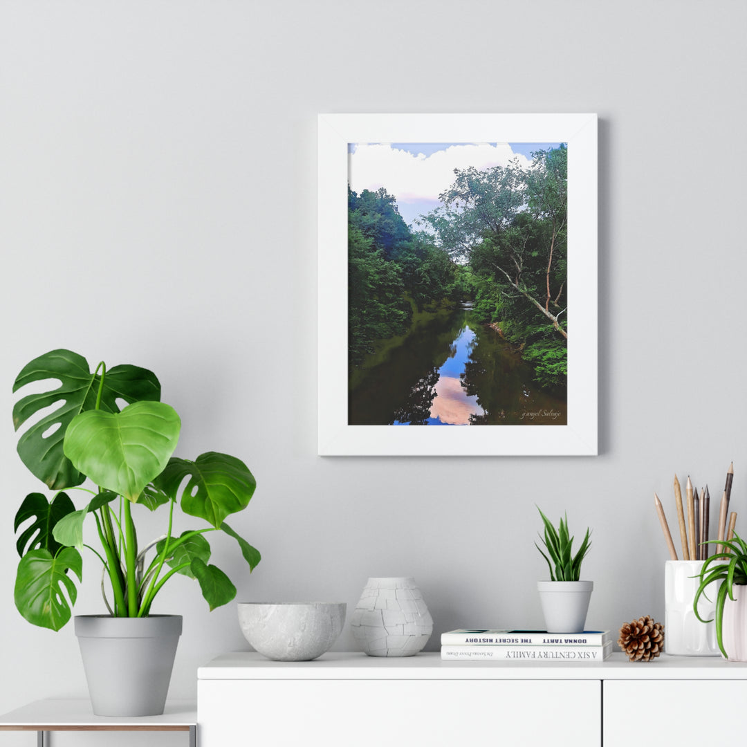 Heavenly Reflections Framed Vertical Poster