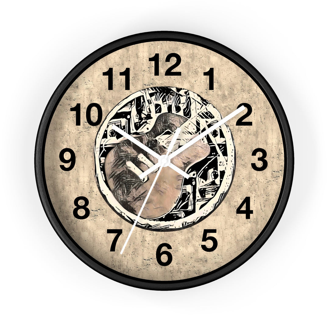 A Little Sketchy Guitar on Nashville Wall Clock