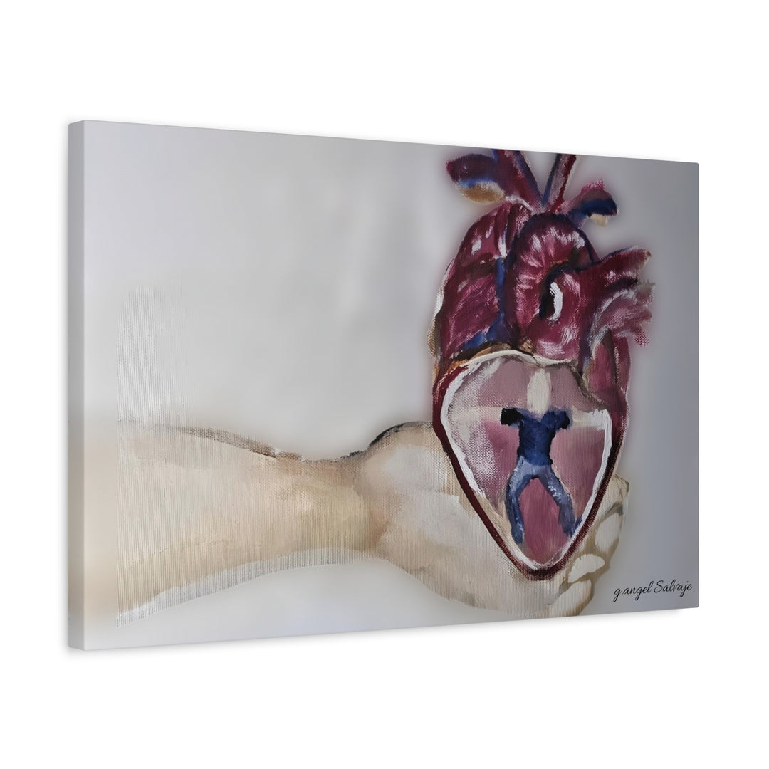 Canvas Print - Abiding Within:Extremely Whole Hearted Sleeves Painting by g angel Salvaje