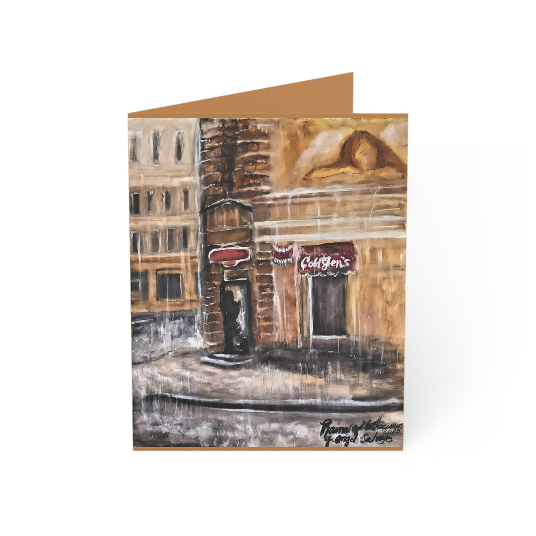 Greeting Cards - Tears of Intercession by g angel Salvaje Urban Rainscape