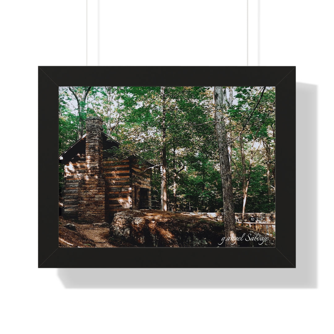Just a Cabin in the Corner of Gloryland Framed Horizontal Poster
